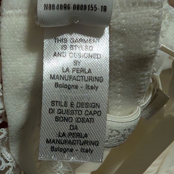 La Perla | White Floral Lace Balconette Bra Padded Underwire 32D - Picture 11 of 14